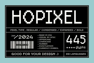Hopixel Pixel Font Family