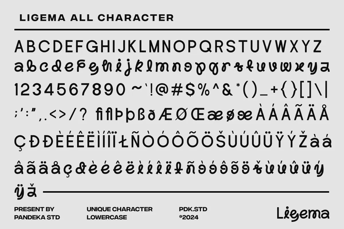 Ligema - Playful Display Sans Serif Font