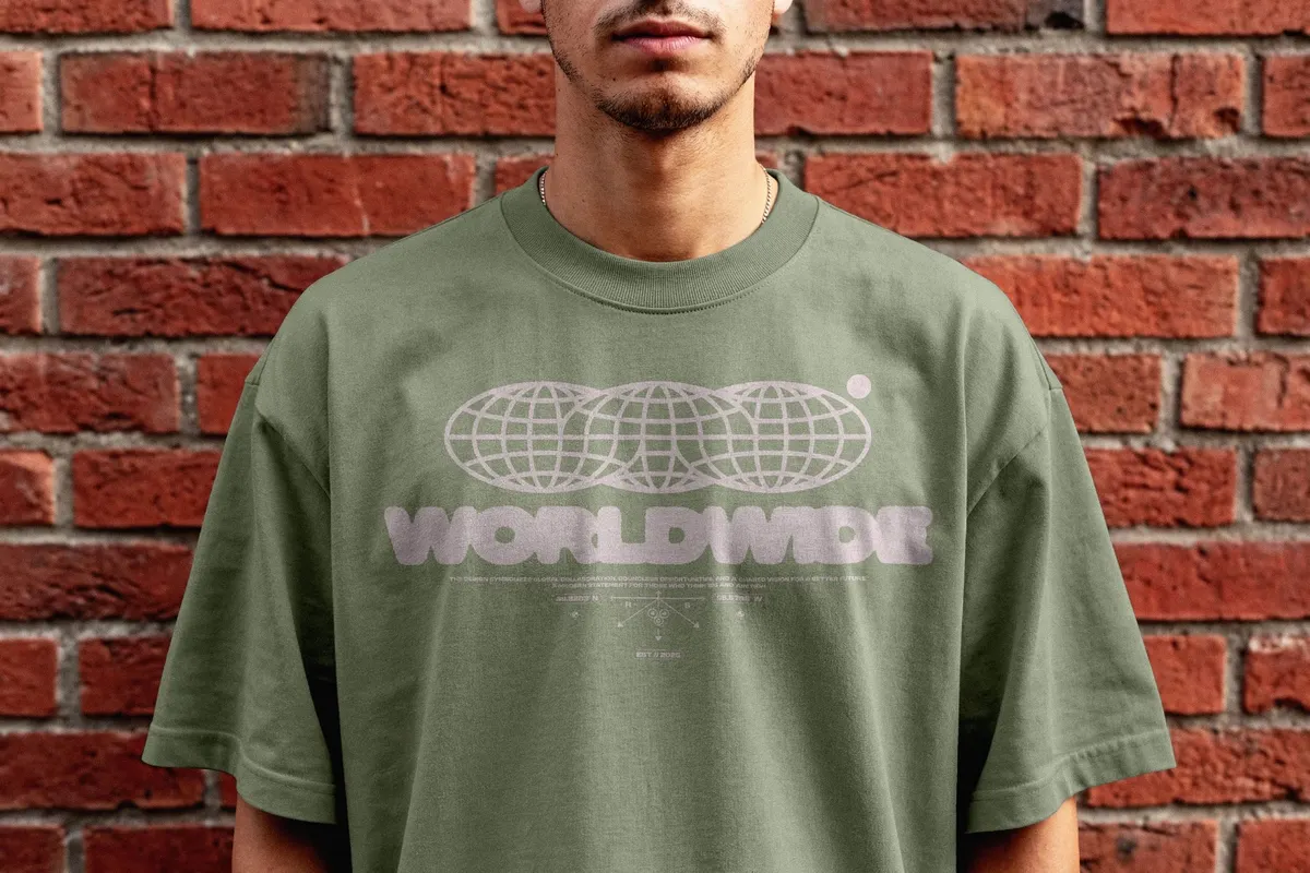 Brick Wall T-Shirt Mockup