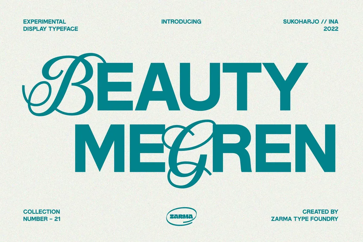 Megren | Combination Font