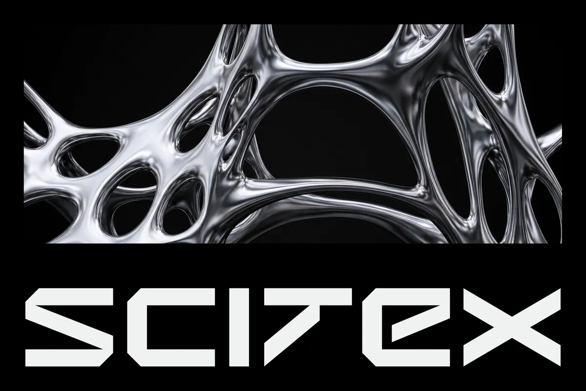 Scitex - Futuristic Angular Display Font