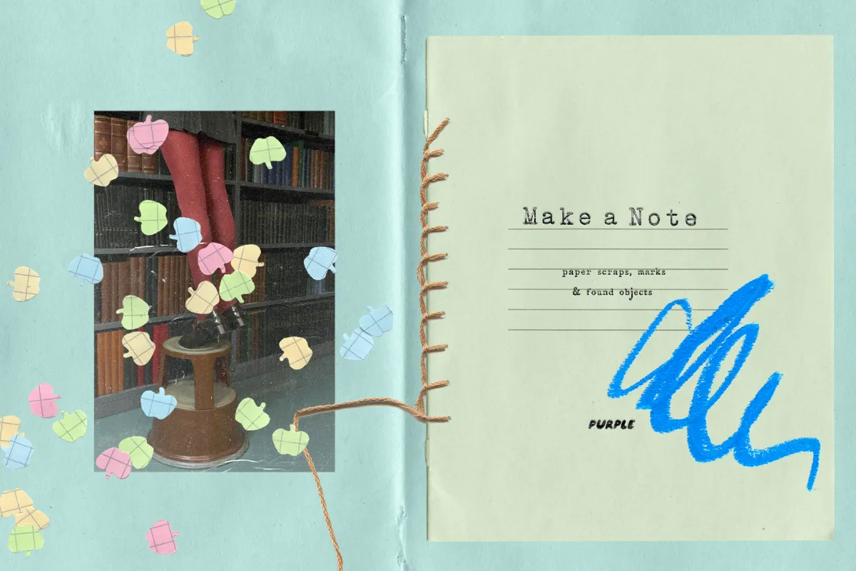 Make a Note Paper & Collage Elements