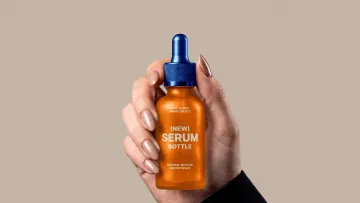 Serum Glass Bottle Mockup