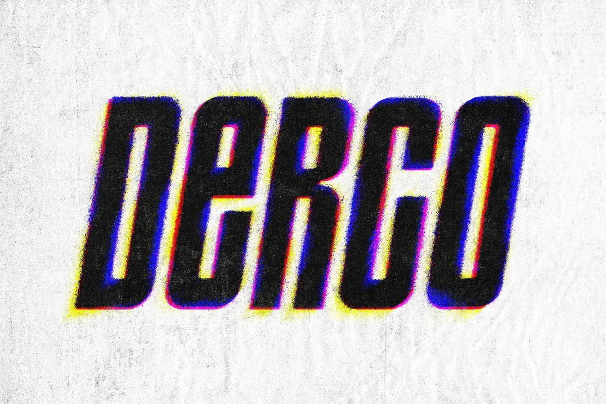Glitch Print Text Effect