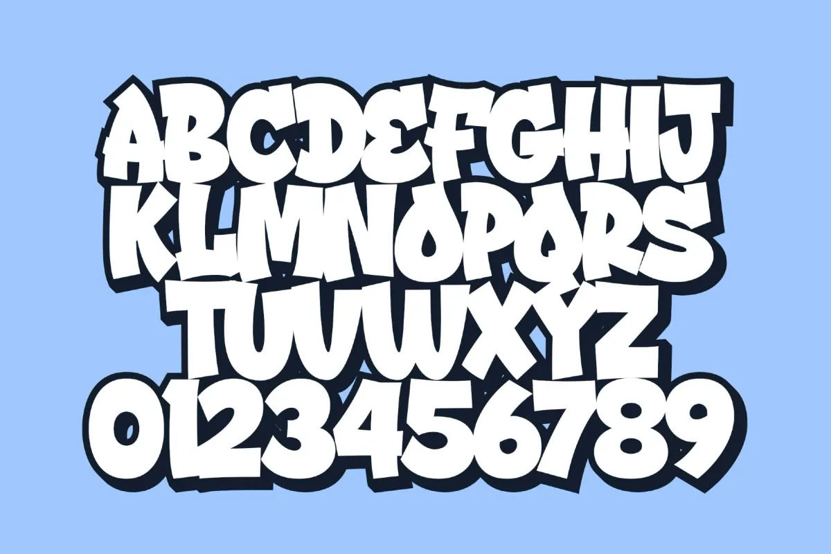 Street Drips a Graffiti Cartoon Font