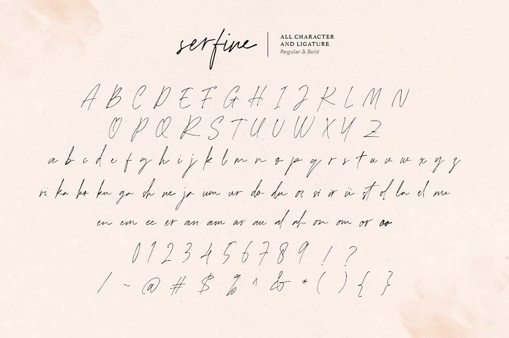Serfine | Handwritten Script
