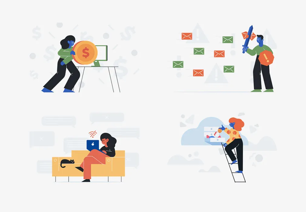 Unruly Landing Page Illustrations