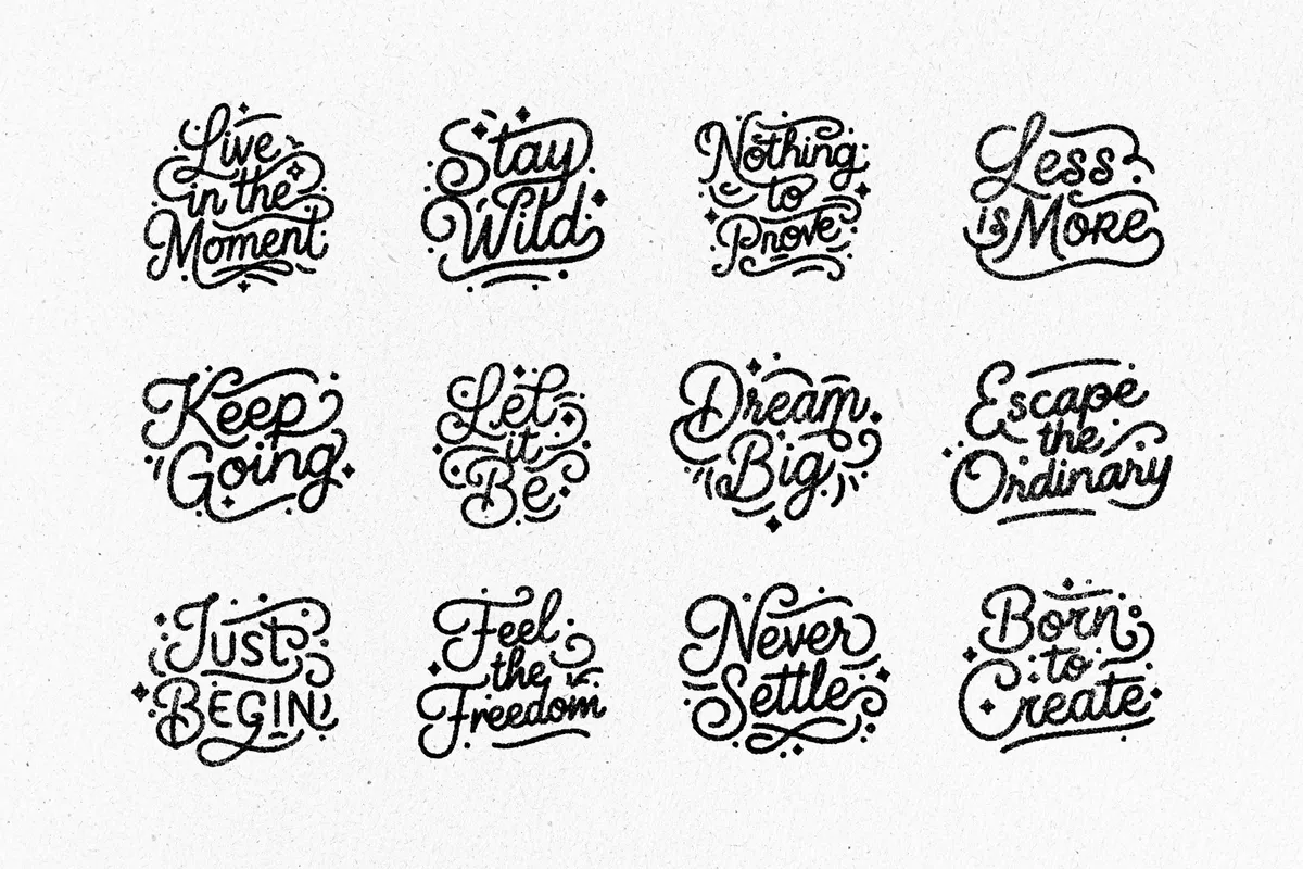Hand-Lettering Quotes + Bonus Effect