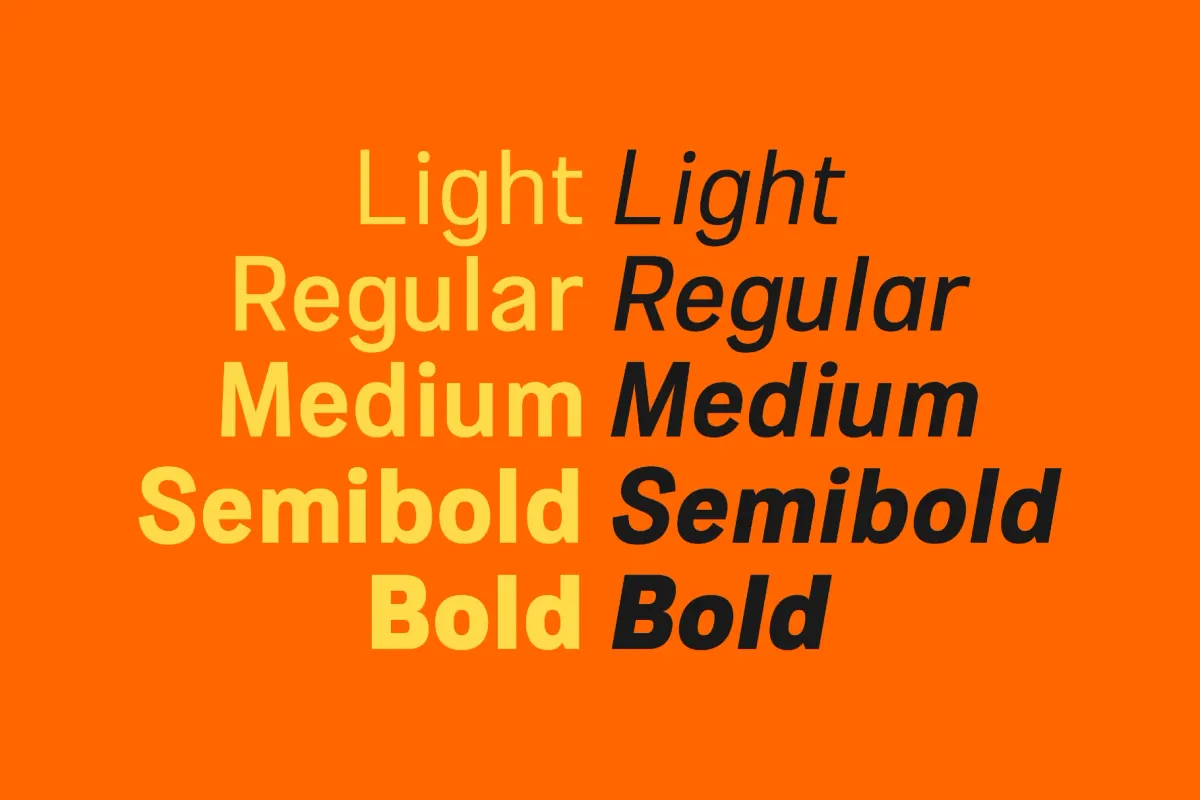 Pitura HF - Modern Sans Serif Font Family