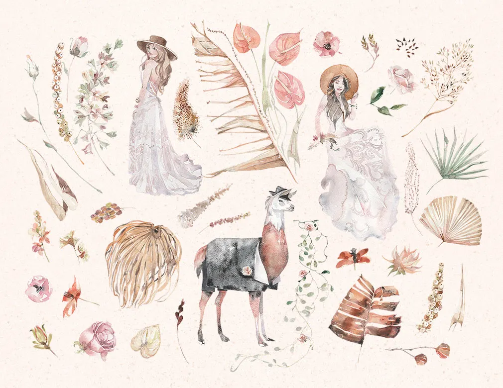 Paradise Garden Watercolor Set