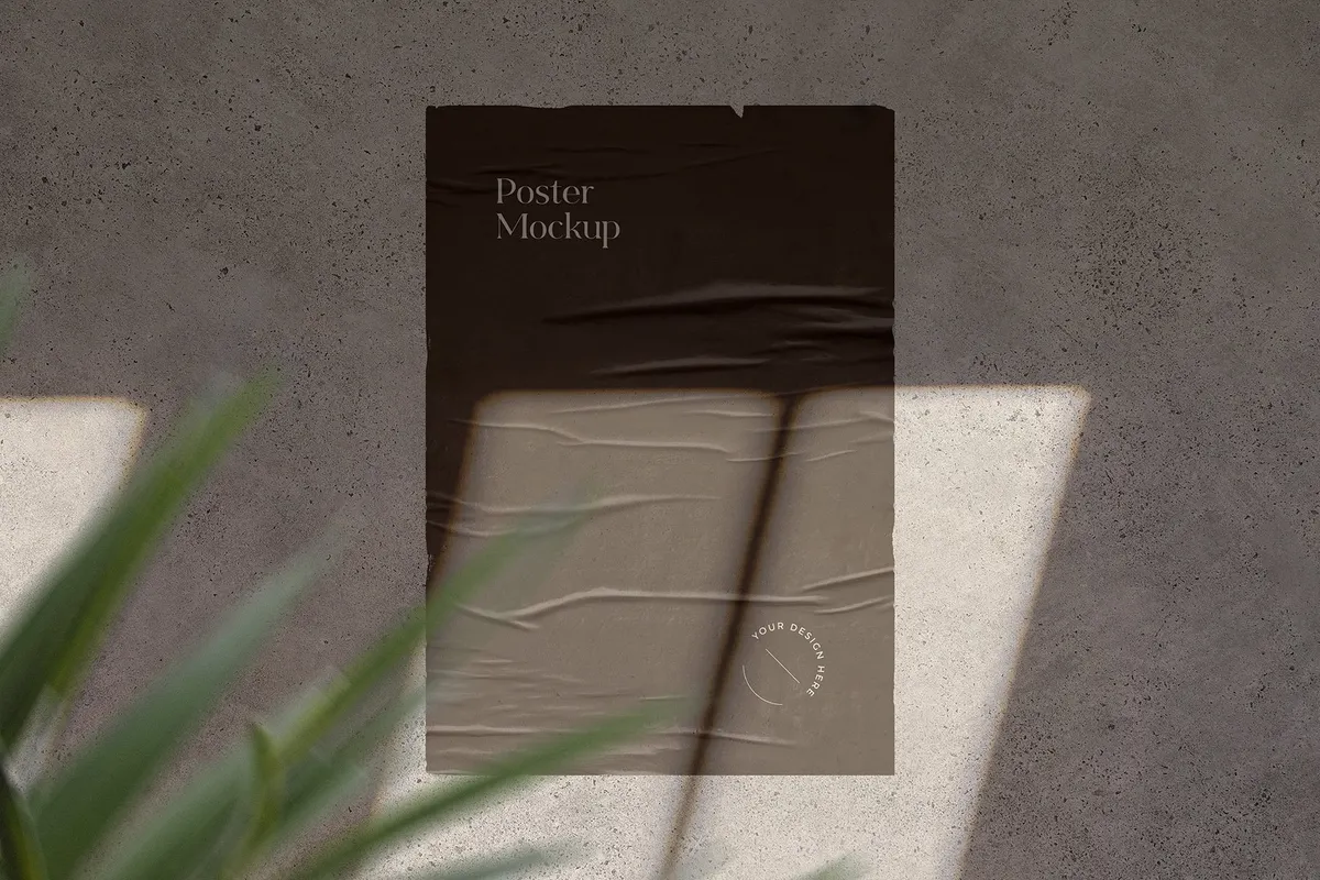 Glued Poster Mockups Collection