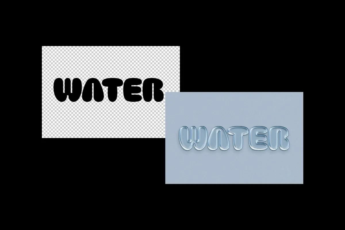 Water Chrome Effect