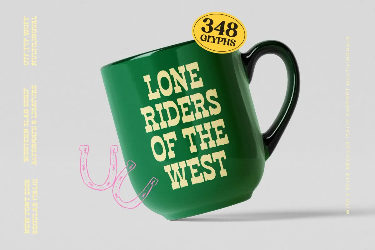 Haose Rodeko - Western Slab Serif Font