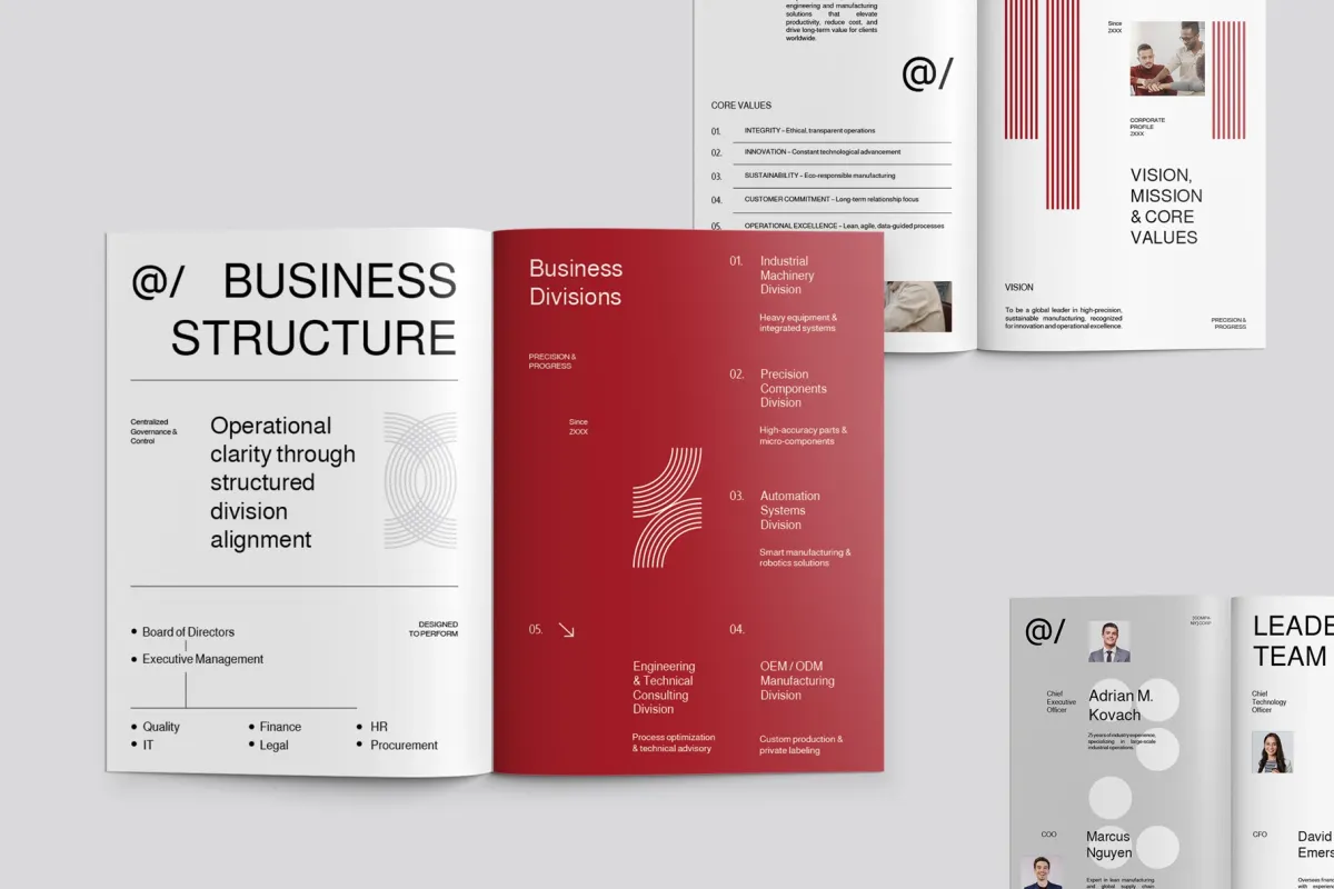 Company Profile Brochure Affinity Template - RELL