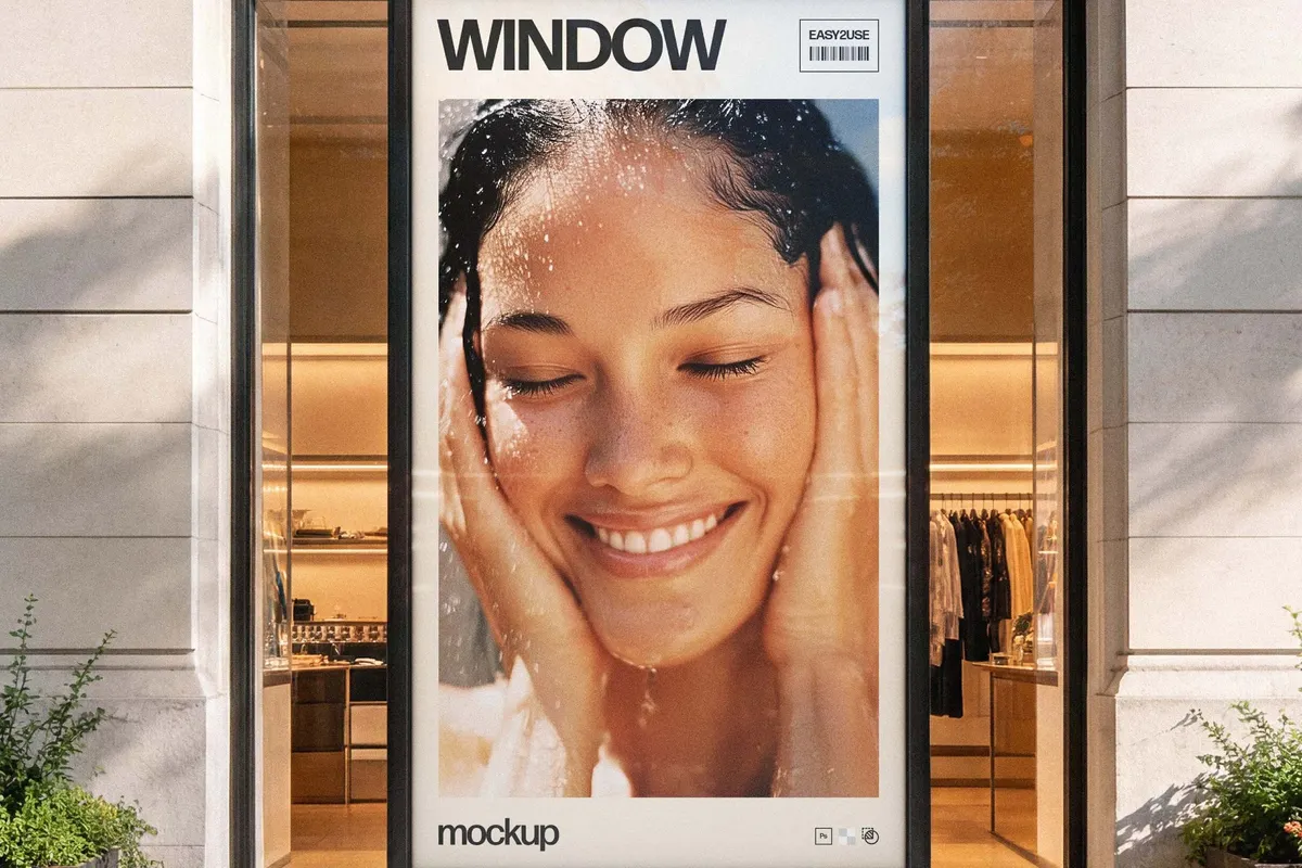 Storefront Window Display Mockup