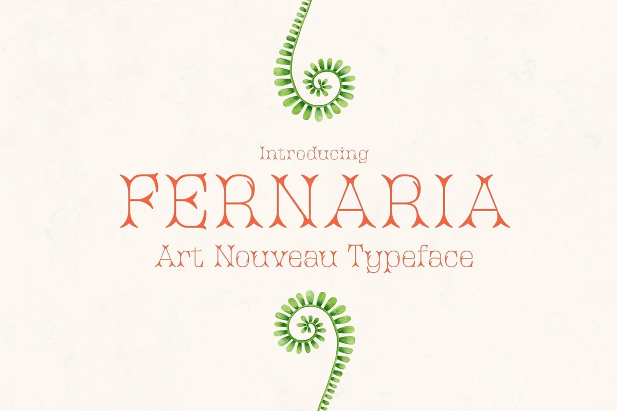 Fernaria - Elegant Art Nouveau Typeface