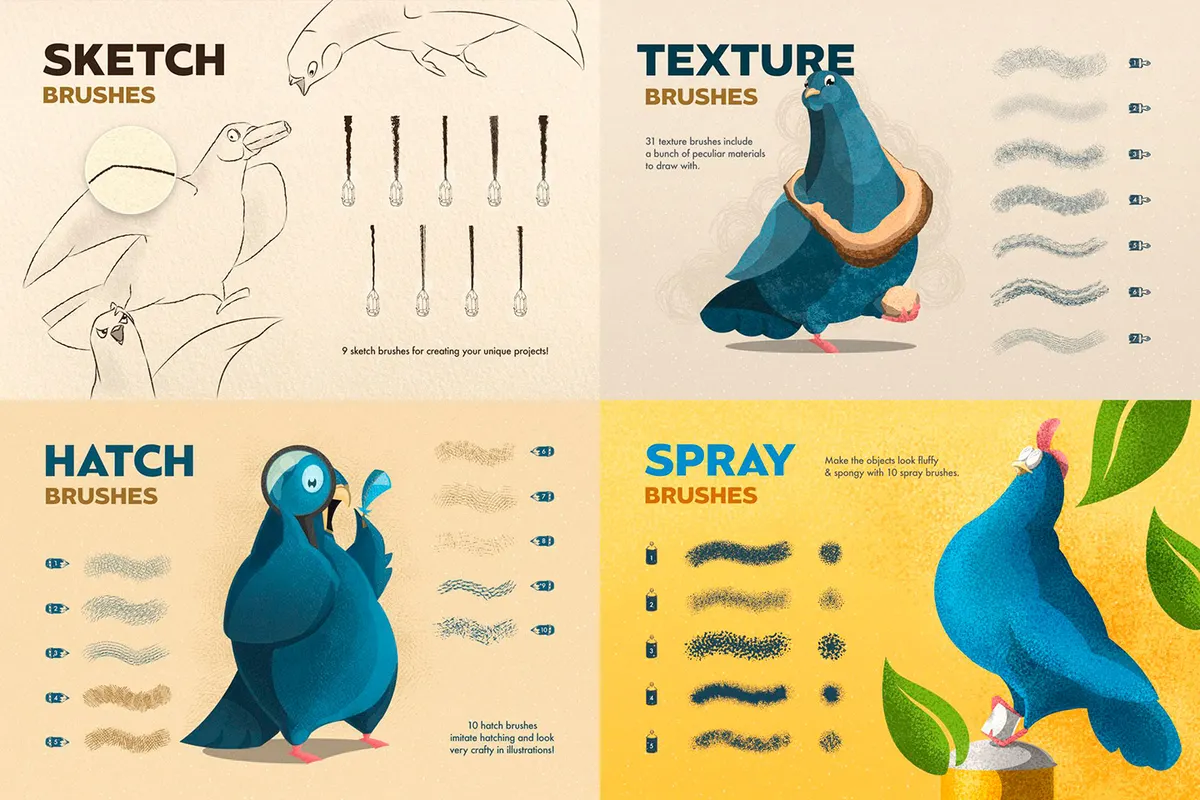 Illustrator Brushes Bundle