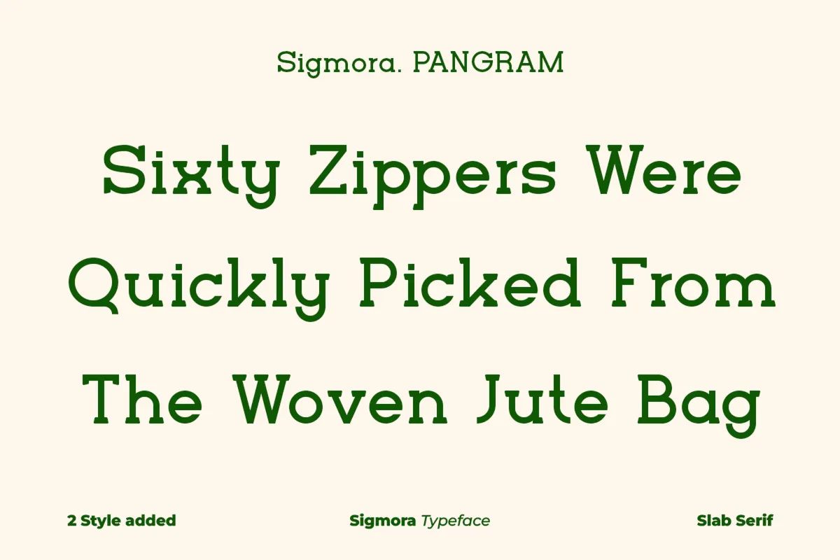 Sigmora - Typewriter Slab Serif Font