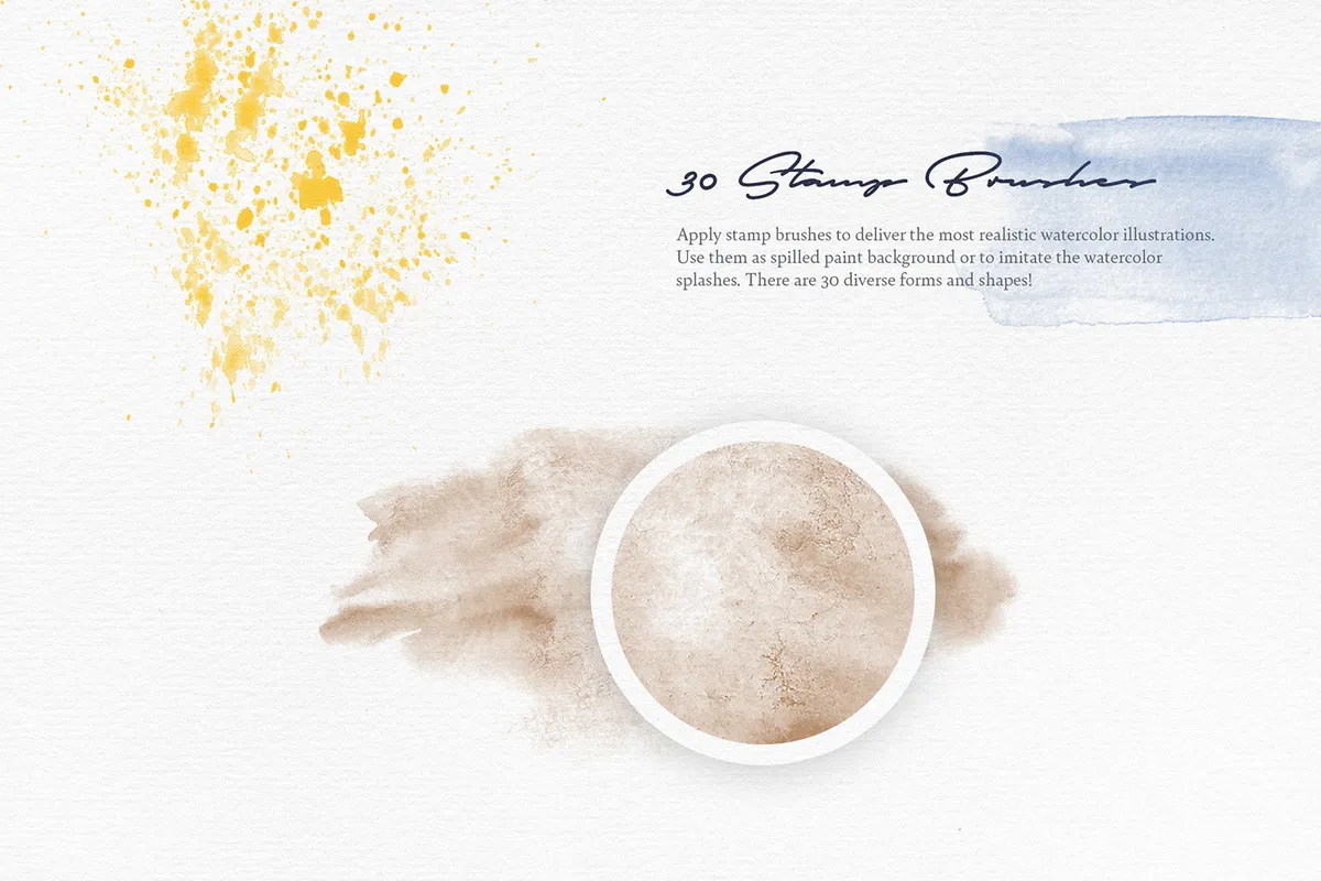 Elixir Watercolor Procreate Brushes