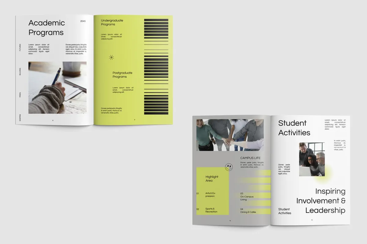 GEU - Geometric University Profile Canva Template