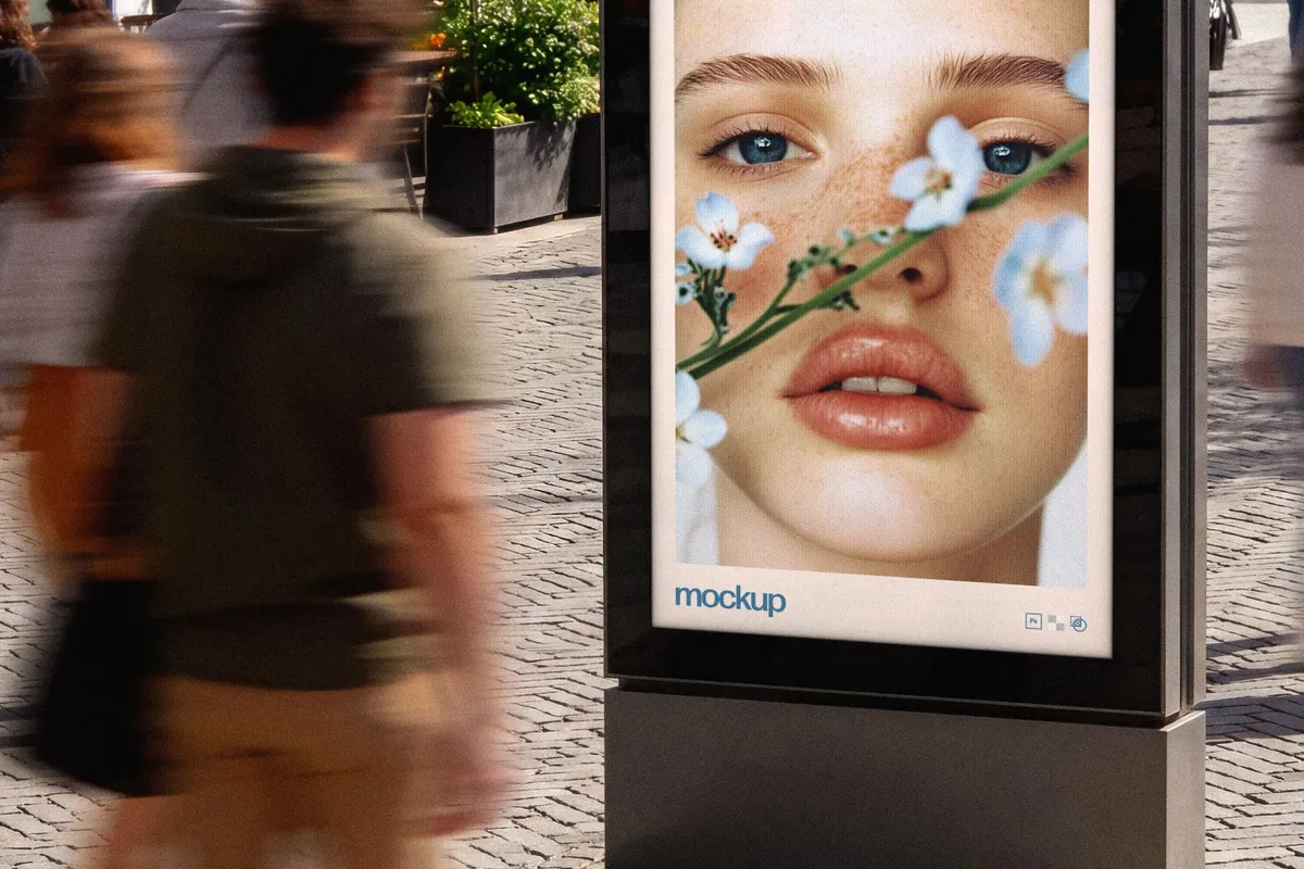 Outdoor Digital Kiosk Mockup