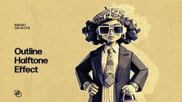 Outline Halftone Effect
