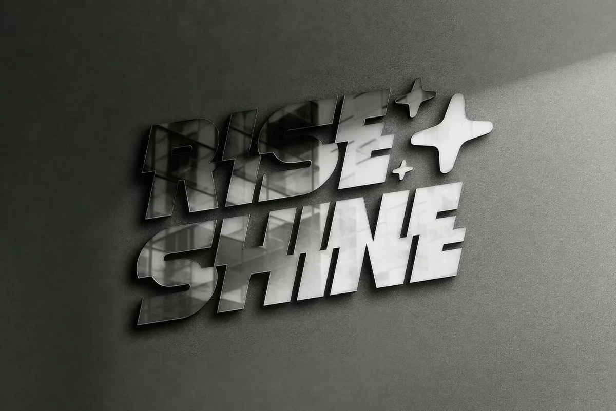 Minimalistic Reflection Logo Mockup