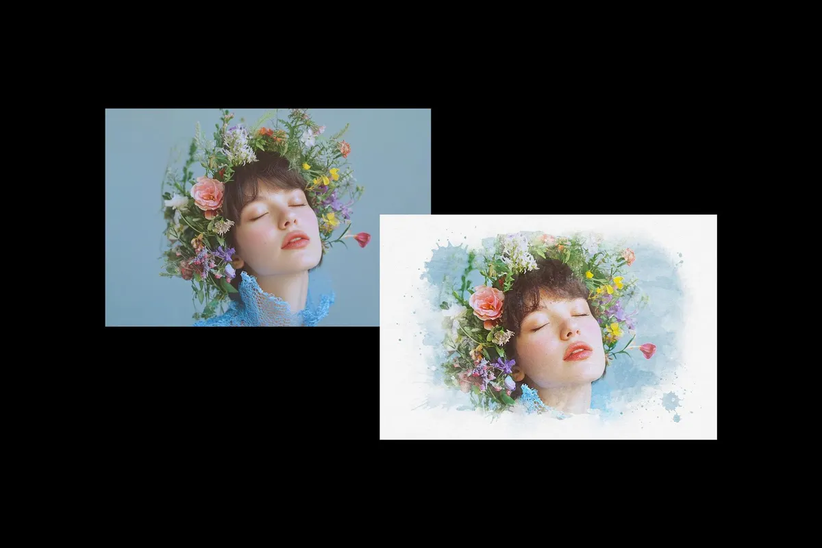 Watercolor Art Photo Effect