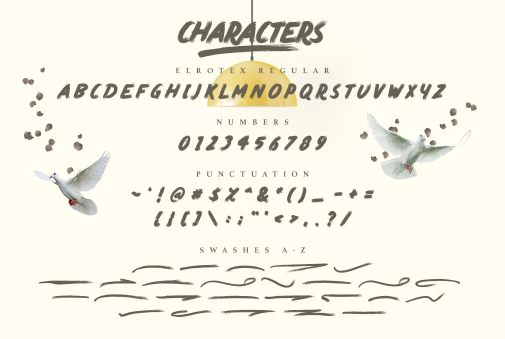 Elrotex Brush Font