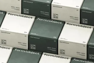 Stacked Boxes Layout Mockup
