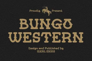 Bungo Western - Western Display Font