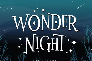 Wonder Night Display Font