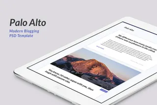Palo Alto Blogging PSD Template