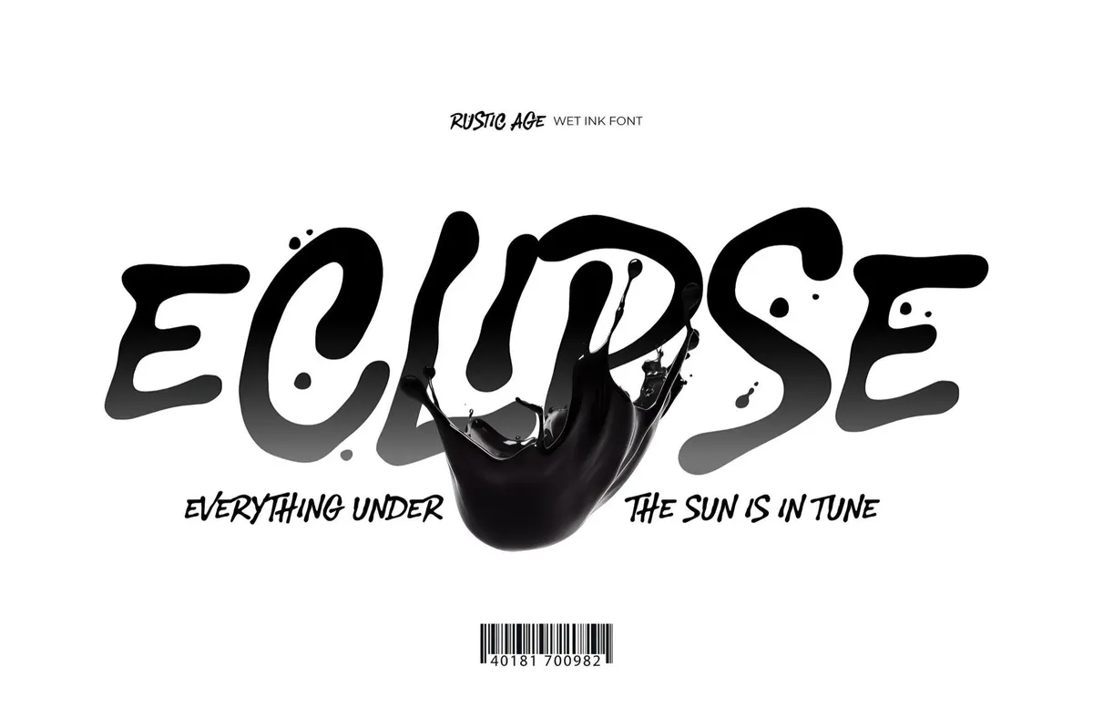 Rustic Age — Wet Ink Font