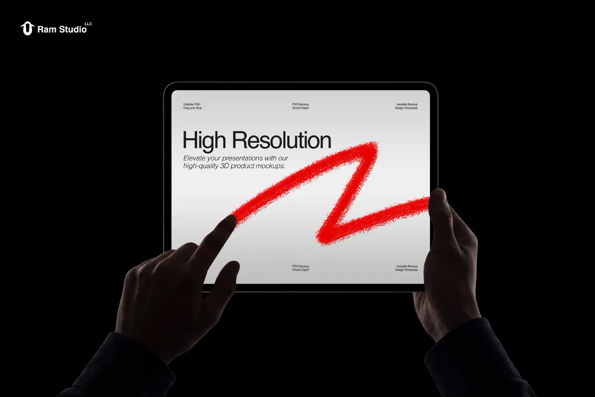 Hand Holding Device Mockup Set