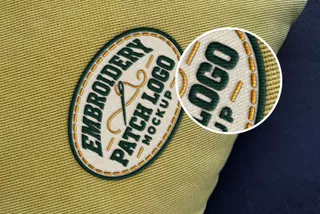 Embroidery Patch Logo Mockup