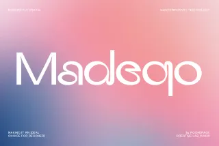Madeqo – Futuristic Display Font