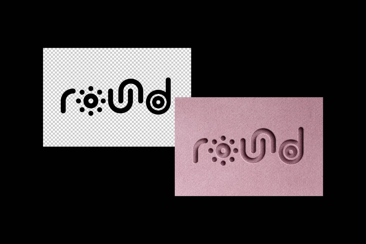 Paper Logo Cutout Mockup