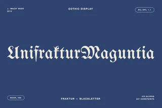 Unifraktur Maguntia - Free Gothic Font