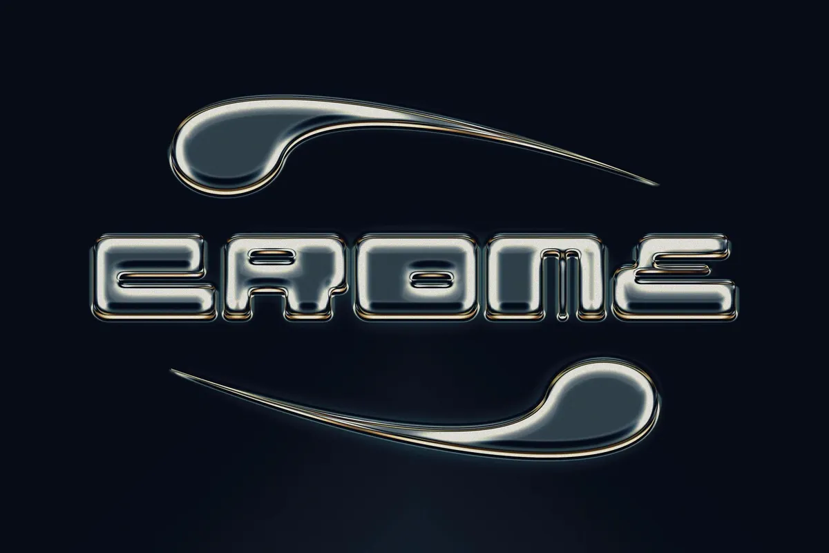 Silver Chrome Text Effect