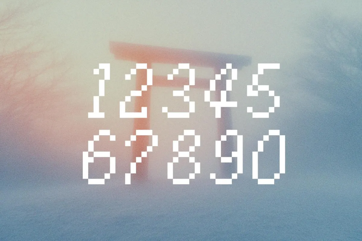 Hikari Byte - Japanese Inspired Pixel Font
