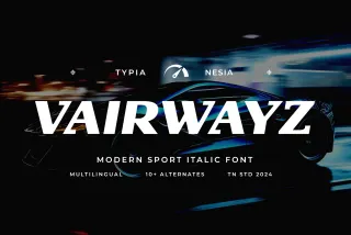 Vairwayz - Sport Italic Font