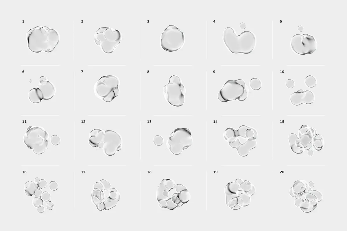 Glass Mass Distortion Shapes