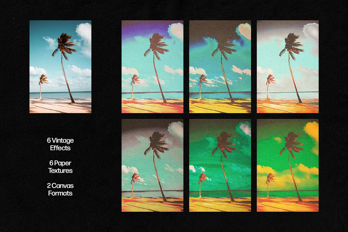 Vintage Postcard Photo Effect