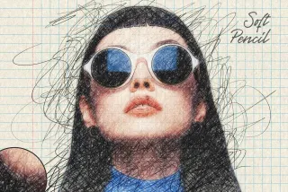 Soft Pencil Sketch Photo Effect