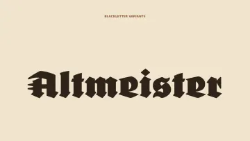 FDI Altmeister Blackletter Font