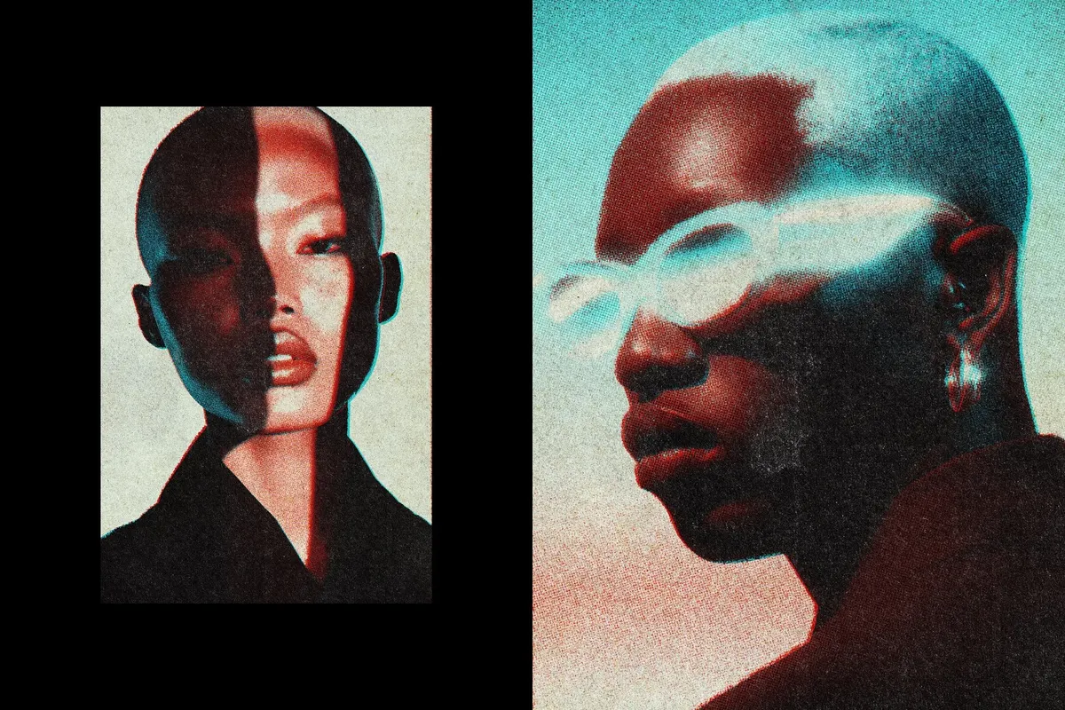 Old Print Photo Effect