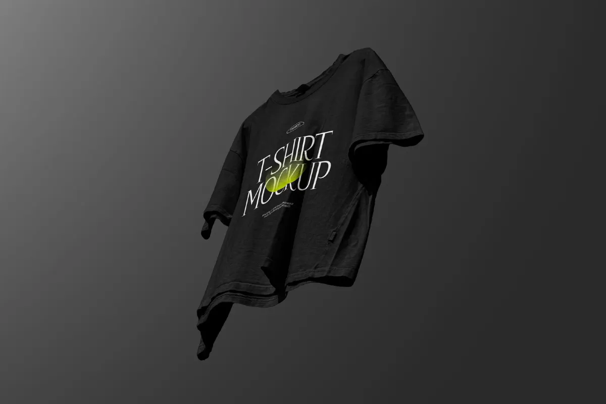 Floating T-Shirt Mockup