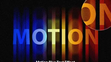Motion Colorful Text Effect