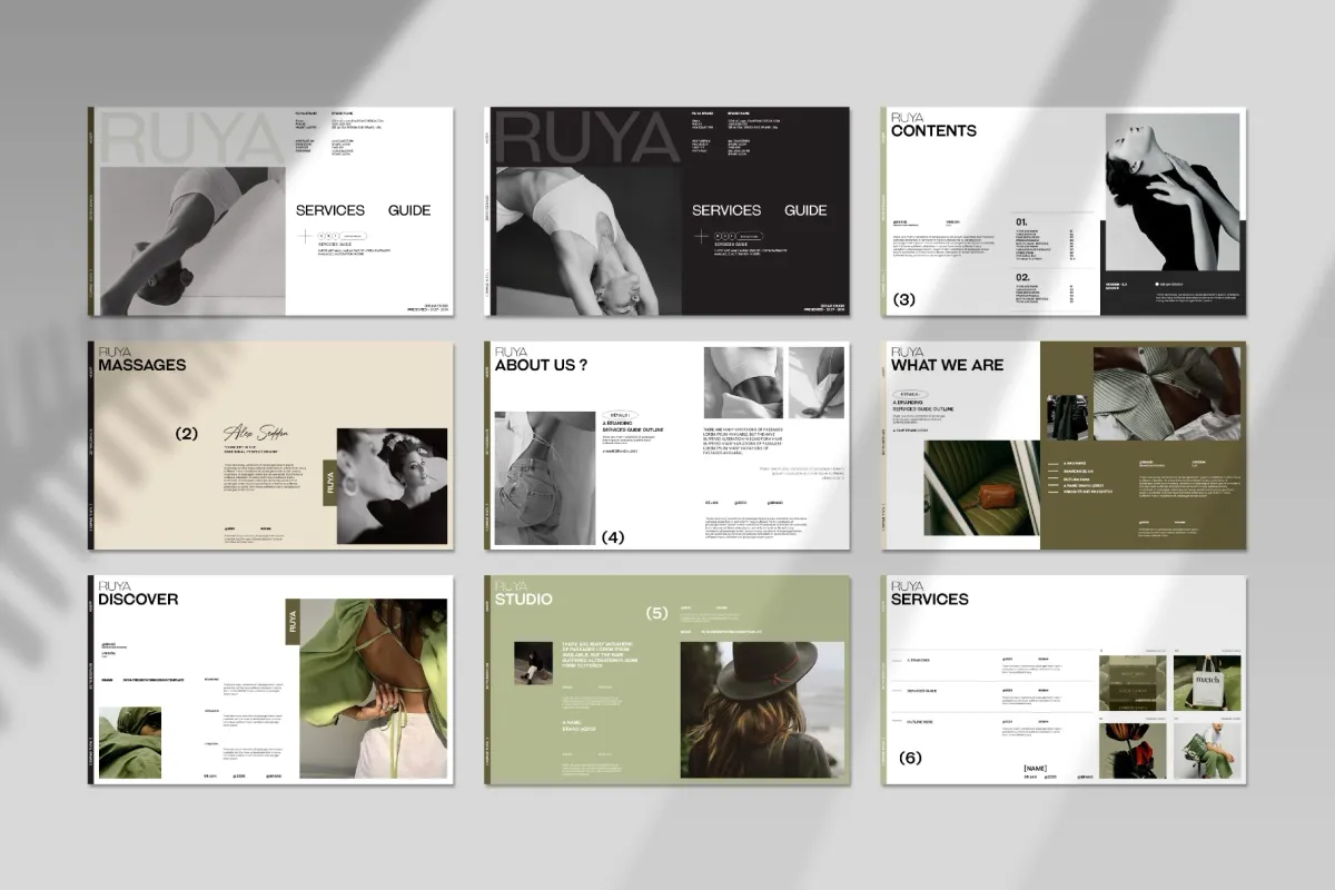 RUYA / Service Guide Presentation Template